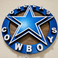 Dallas Cowboys Inspired Illuminated Wood Wall Art – 20" Handcrafted Star Sign