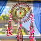PRE-ORDER RACHEL Giant Custom Dream Catcher – Burgundy, Black & Gray