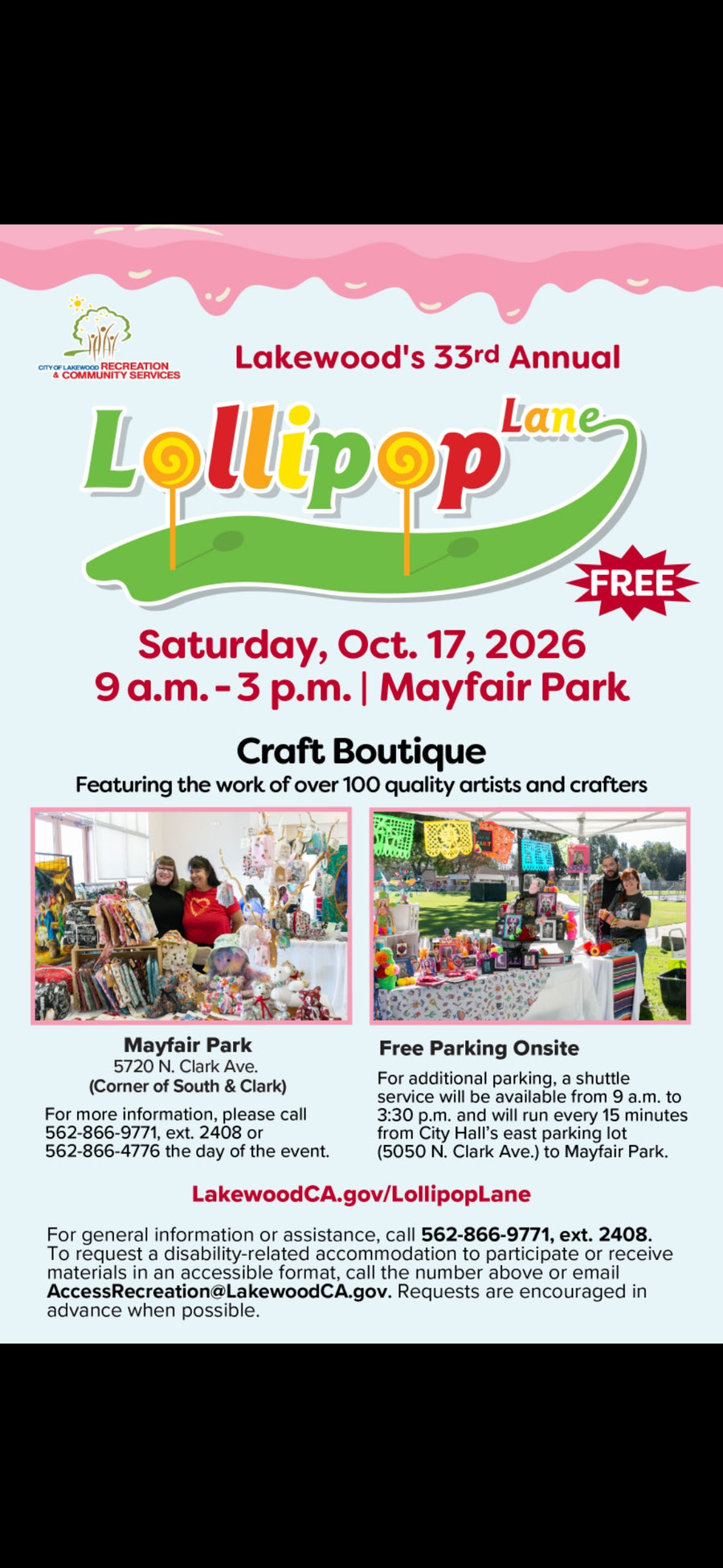 Lakewood's 33rd Annual Lollipop Lane