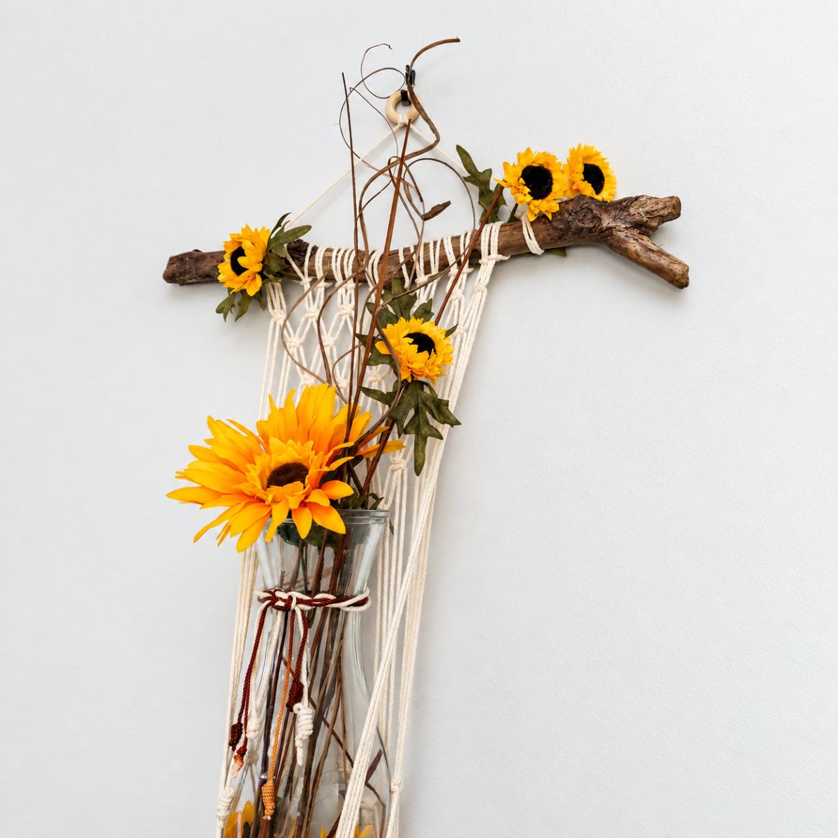 Sun flower Macrame wall hanging