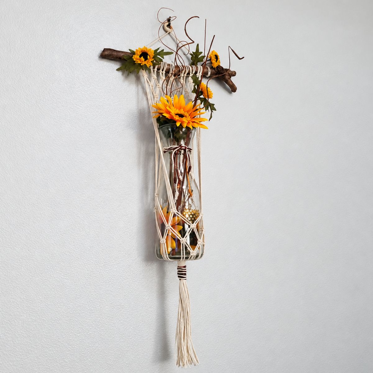 Sun flower Macrame wall hanging