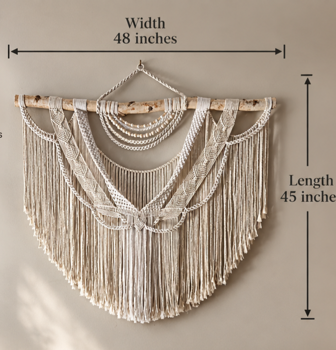 Oversized-Boho Macrame Wall hanging