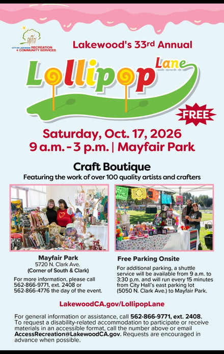 Lakewood's 33rd Annual Lollipop Lane