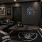 Smaller Raiders shield in FANcave