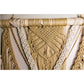 Large Beige and White Macrame Wall Hanging